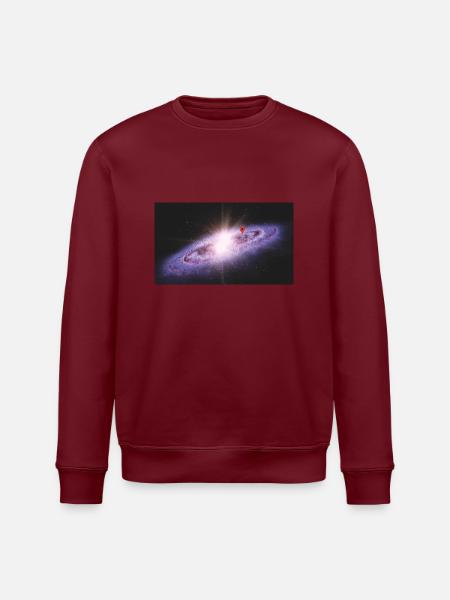 Universum Milchstraße - Stanley/Stella Unisex Bio-Sweatshirt ROLLER - Burgunderrot