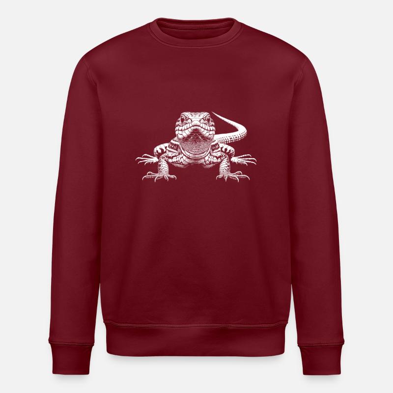 Lézard - Sweat bio ROLLER Stanley/Stella Unisexe - bordeaux