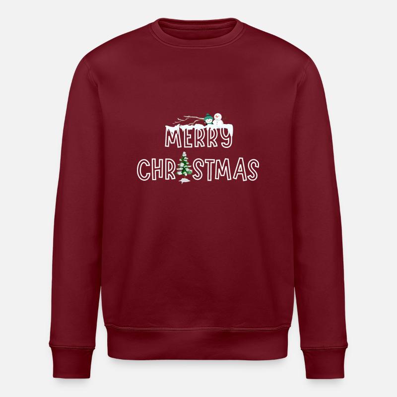 Joyeux Noël - Sweat bio ROLLER Stanley/Stella Unisexe - bordeaux