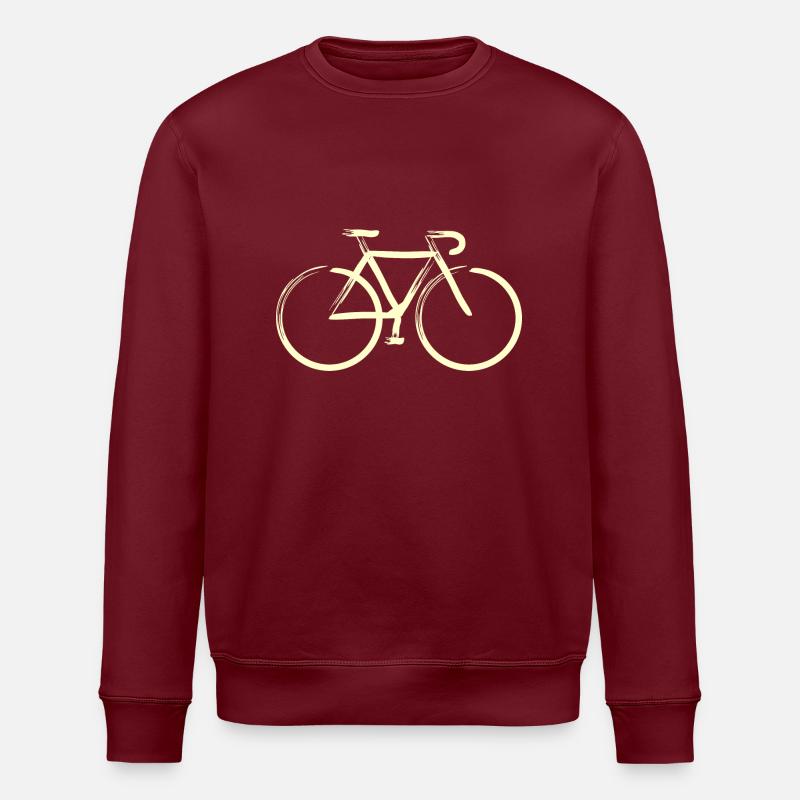 Creme-Striche - Stanley/Stella Unisex Bio-Sweatshirt ROLLER - Burgunderrot