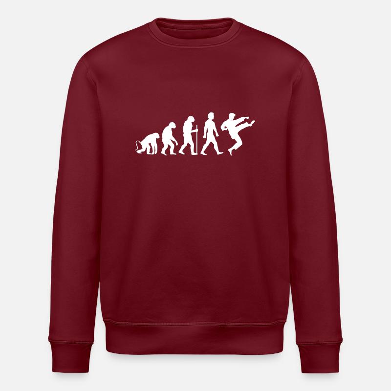 karate evolution - Stanley/Stella Unisex Bio-Sweatshirt ROLLER - Burgunderrot