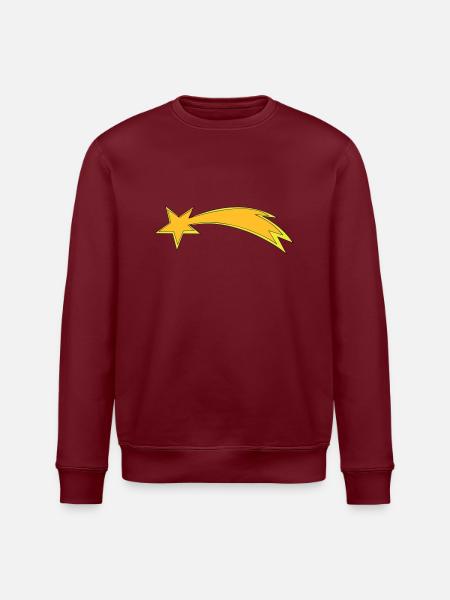 christmas star - Stanley/Stella Unisex Bio-Sweatshirt ROLLER - Burgunderrot
