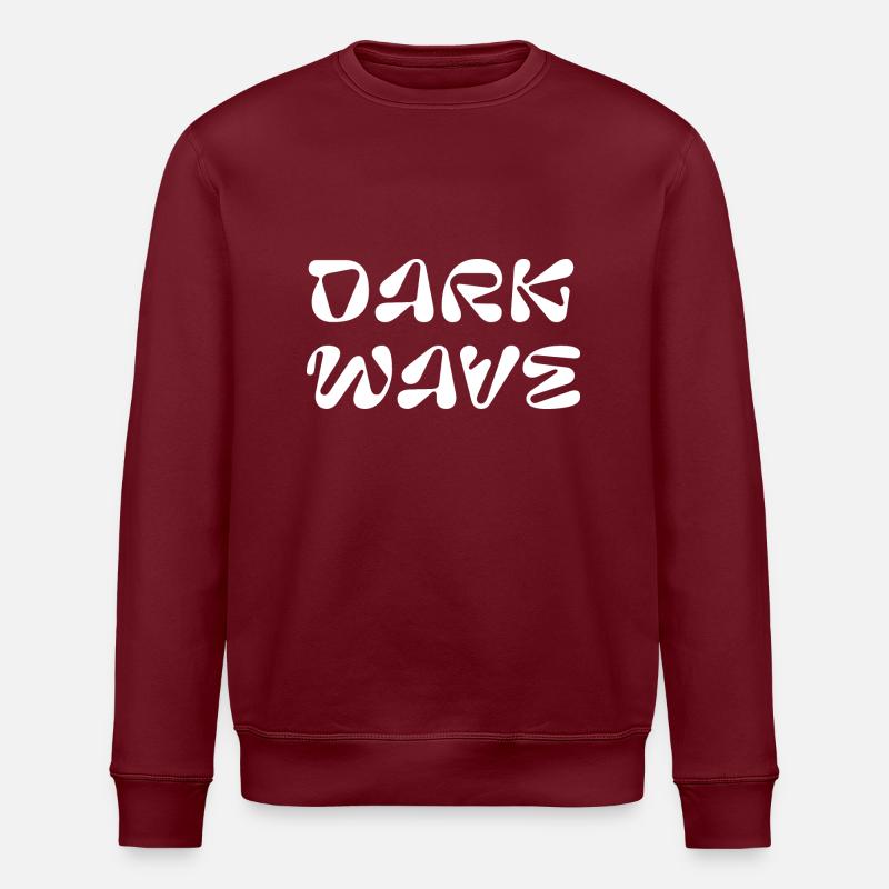 Dark WAVE logo design - Stanley/Stella ROLLER Unisex Organic Sweatshirt - burgundy