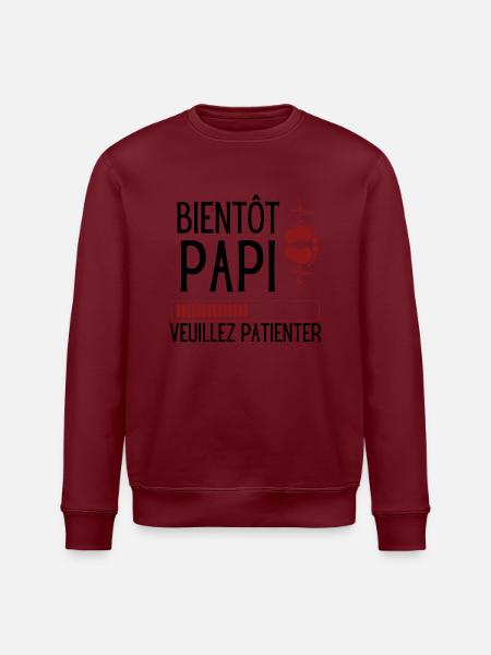 BALD PAPI - Stanley/Stella Unisex Bio-Sweatshirt ROLLER - Burgunderrot