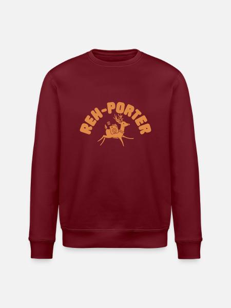 Reporter-Humor Journalist Lustig Idee - Stanley/Stella Unisex Bio-Sweatshirt ROLLER - Burgunderrot