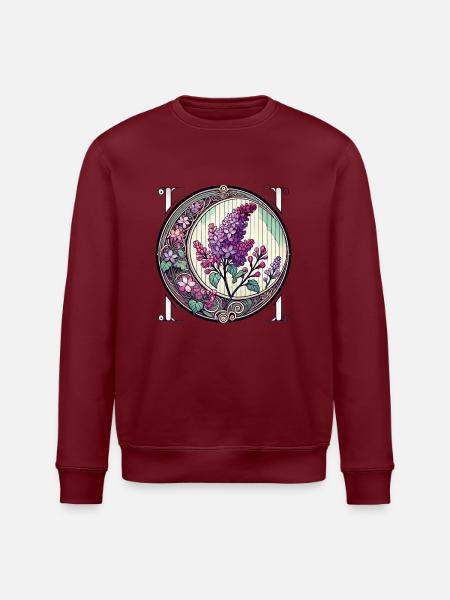 Lila - Stanley/Stella Unisex Bio-Sweatshirt ROLLER - Burgunderrot