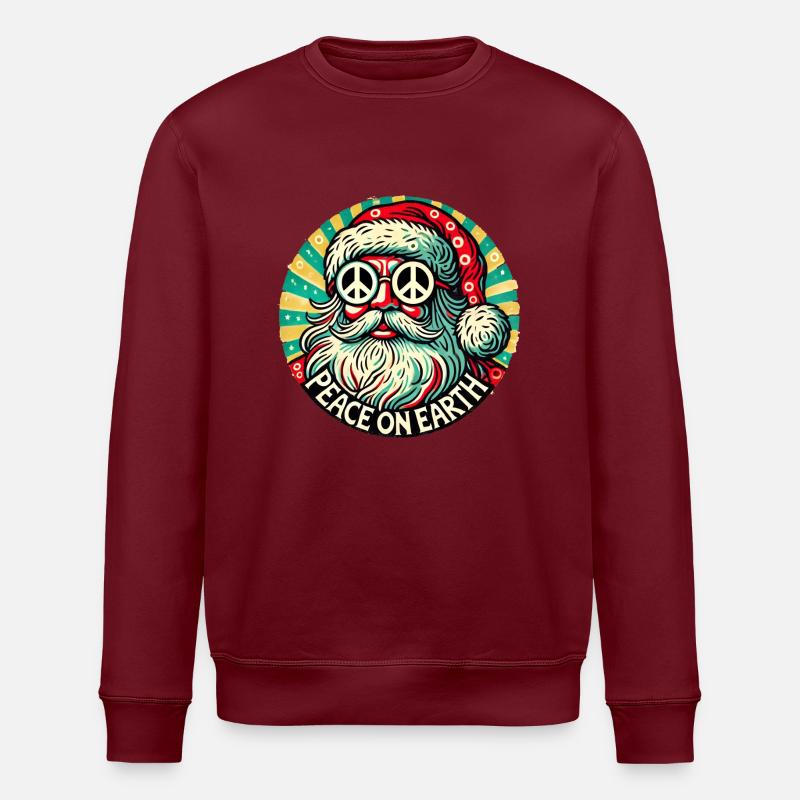 Friede auf Erden - Stanley/Stella Unisex Bio-Sweatshirt ROLLER - Burgunderrot