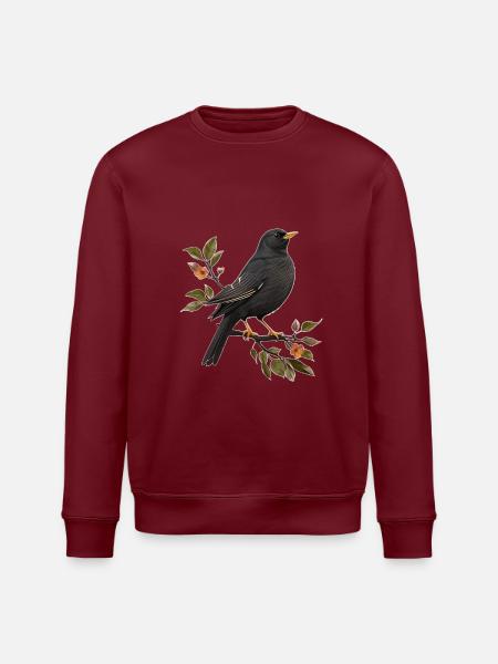 Amsel - Stanley/Stella Unisex Bio-Sweatshirt ROLLER - Burgunderrot