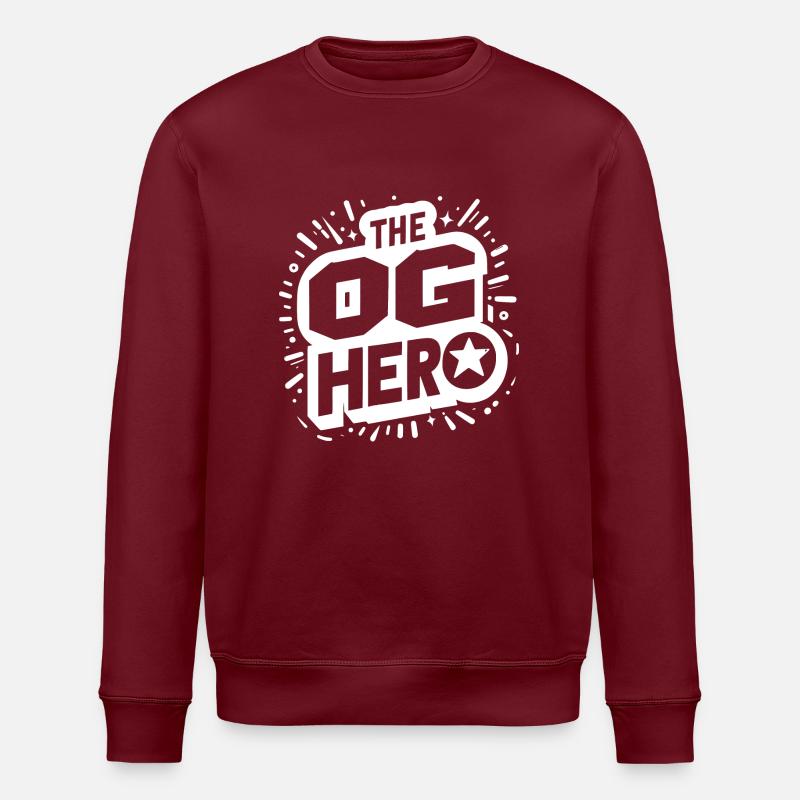 Le héros OG - Sweat bio ROLLER Stanley/Stella Unisexe - bordeaux
