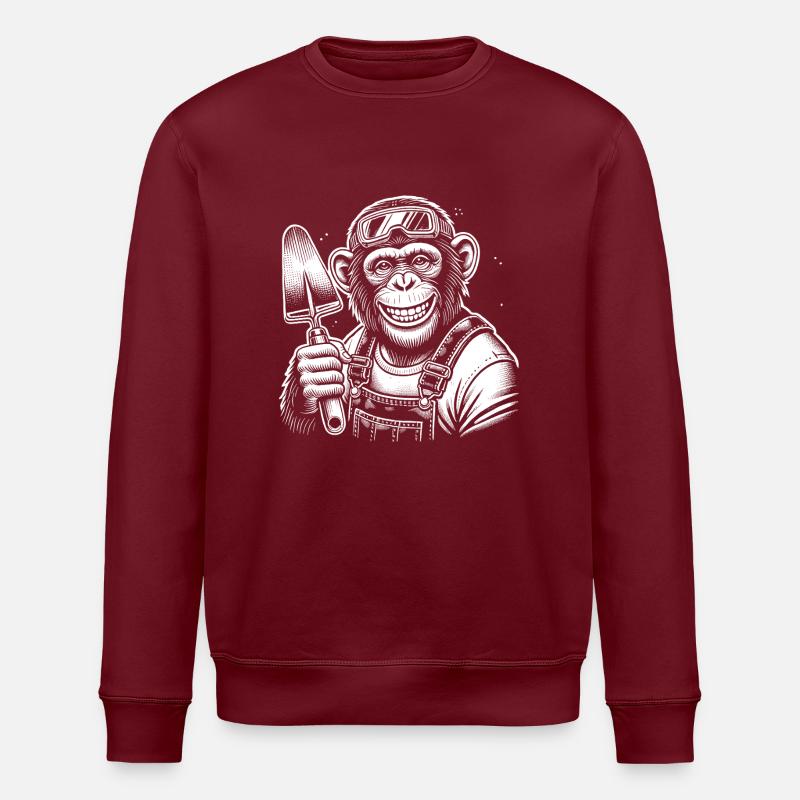 Bricklayer - Stanley/Stella ROLLER Unisex Organic Sweatshirt - burgundy