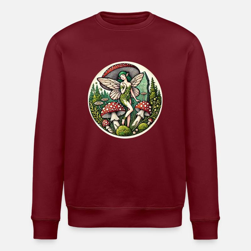 Fée champignon - Sweat bio ROLLER Stanley/Stella Unisexe - bordeaux