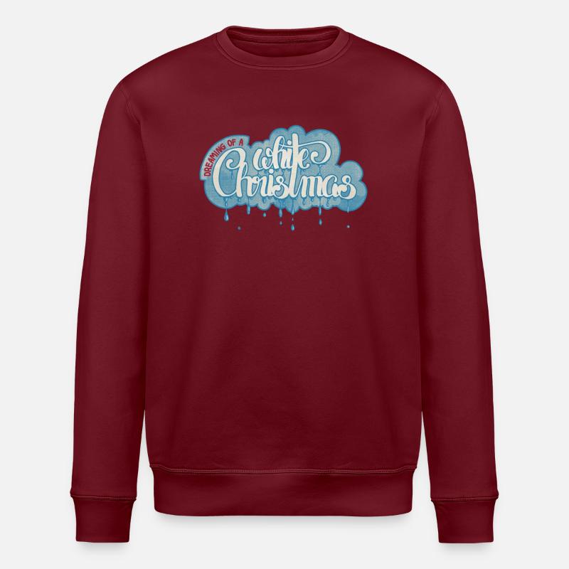 Noël blanc - Sweat bio ROLLER Stanley/Stella Unisexe - bordeaux