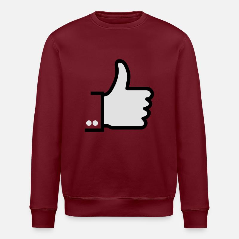 like 2c - Stanley/Stella Unisex Bio-Sweatshirt ROLLER - Burgunderrot