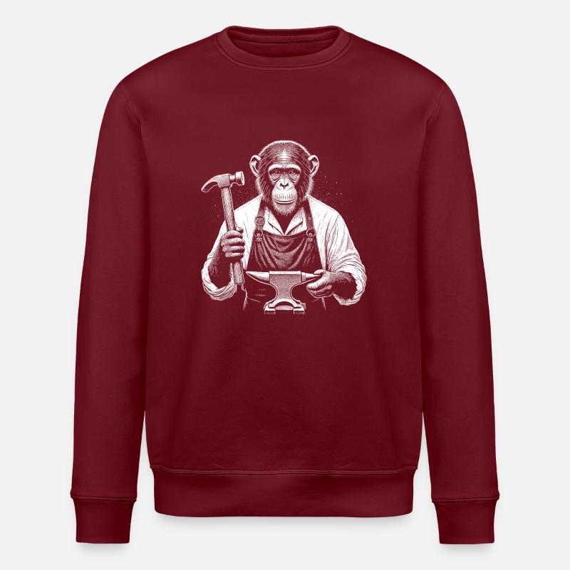 Forgeron - Sweat bio ROLLER Stanley/Stella Unisexe - bordeaux