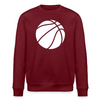 Logo de basket-ball blanc - Sweat bio ROLLER Stanley/Stella Unisexe - bordeaux - Devant - Nik (191cm)