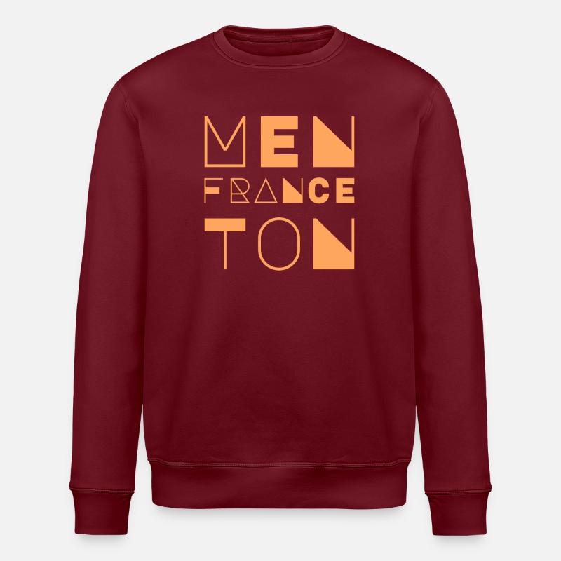 Menton, Frankreich - Stanley/Stella Unisex Bio-Sweatshirt ROLLER - Burgunderrot