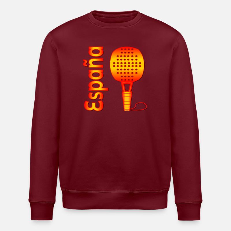 Spanien Padel Tennis - Stanley/Stella Unisex Bio-Sweatshirt ROLLER - Burgunderrot