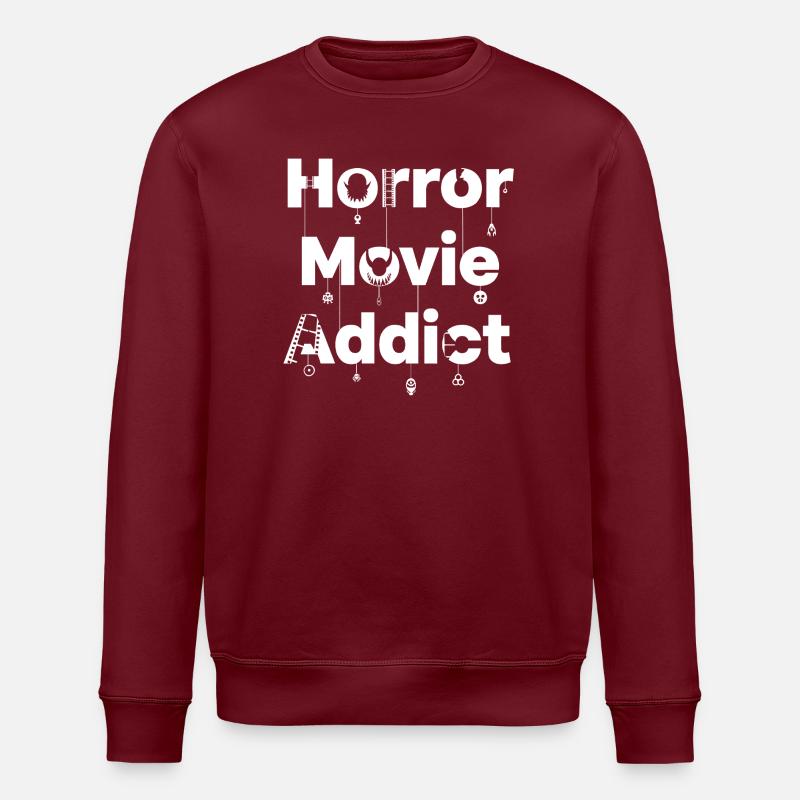 accro aux films d’horreur - Sweat bio ROLLER Stanley/Stella Unisexe - bordeaux