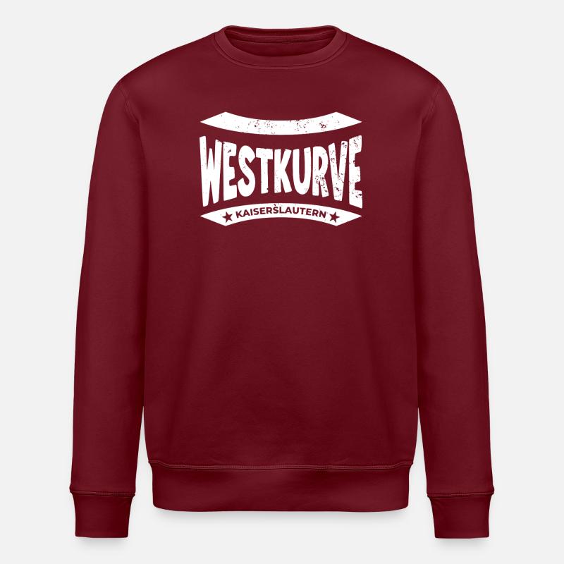 Kaiserslautern Stadium, Bag, Socks, Mug - Stanley/Stella ROLLER Unisex Organic Sweatshirt - burgundy