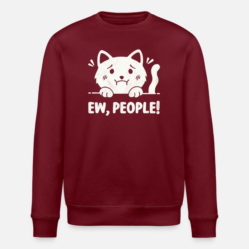 Igitt, Leute! - Stanley/Stella Unisex Bio-Sweatshirt ROLLER - Burgunderrot