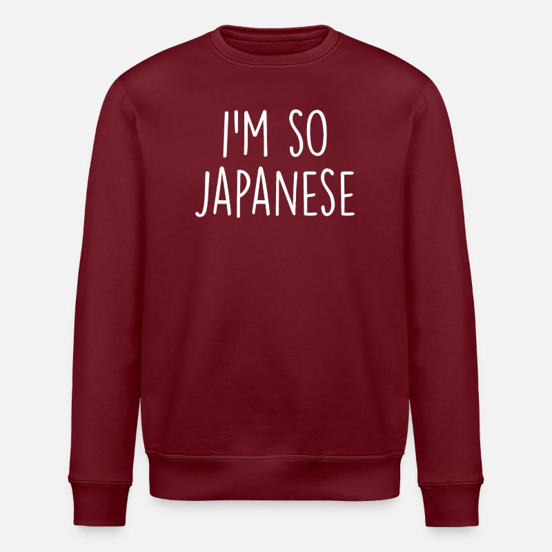 Japanese Japan  - Stanley/Stella Unisex Bio-Sweatshirt ROLLER - Burgunderrot