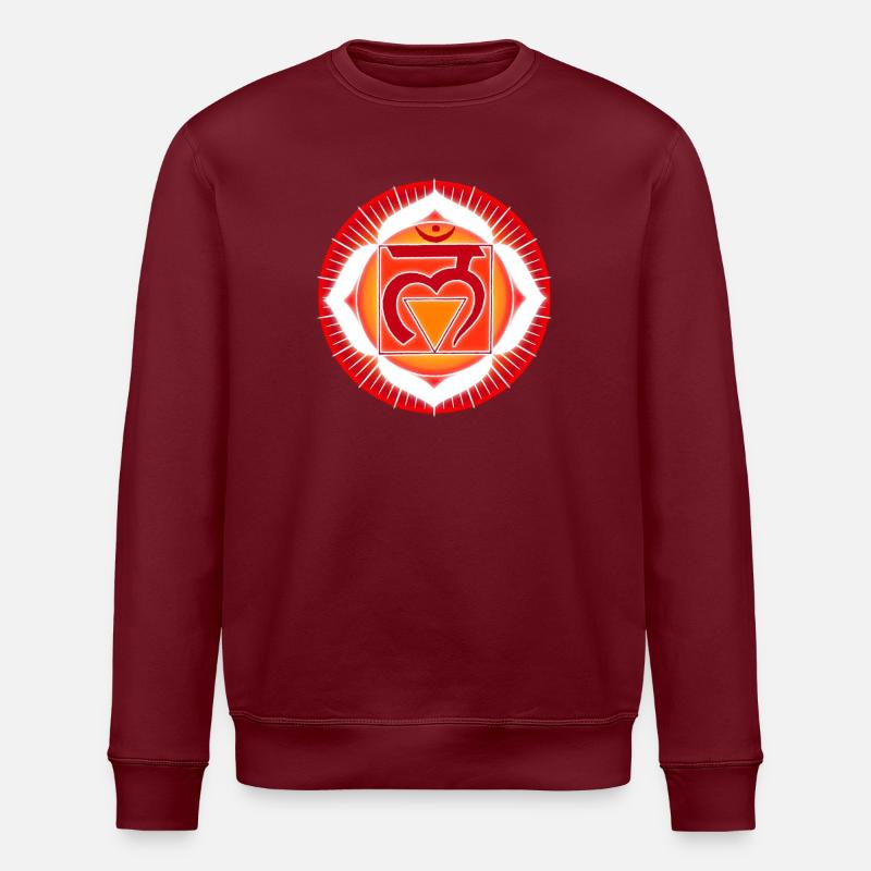 Chakra Racine Muladhara - Sweat bio ROLLER Stanley/Stella Unisexe - bordeaux