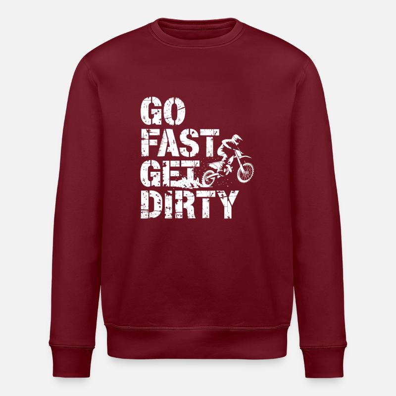 Adventure and speed - Stanley/Stella ROLLER Unisex Organic Sweatshirt - burgundy