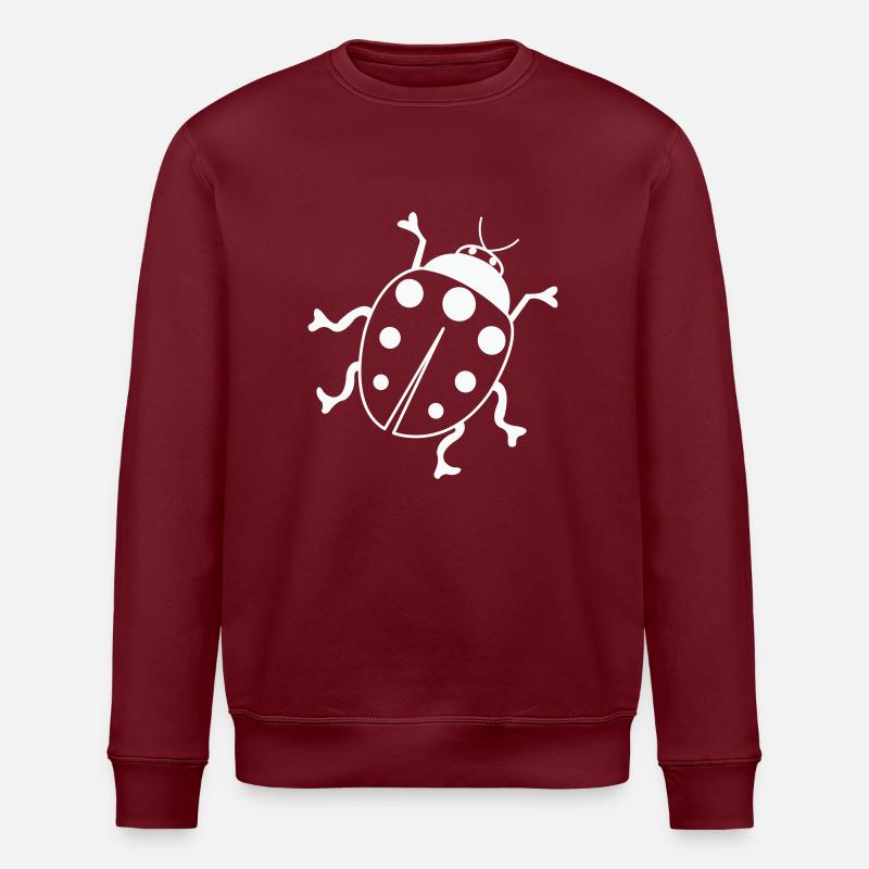 marienkäfer 01 - Stanley/Stella Unisex Bio-Sweatshirt ROLLER - Burgunderrot