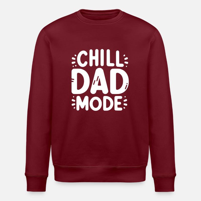 Chill-Dad-Modus - Stanley/Stella Unisex Bio-Sweatshirt ROLLER - Burgunderrot