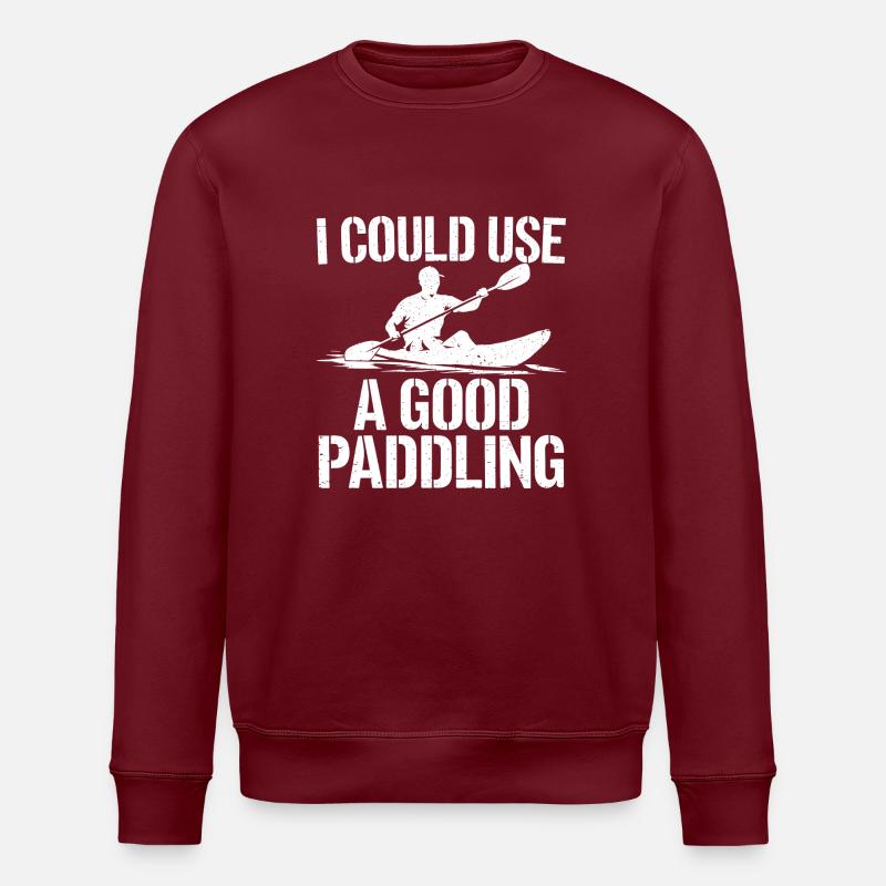 Paddling with passion - Stanley/Stella ROLLER Unisex Organic Sweatshirt - burgundy