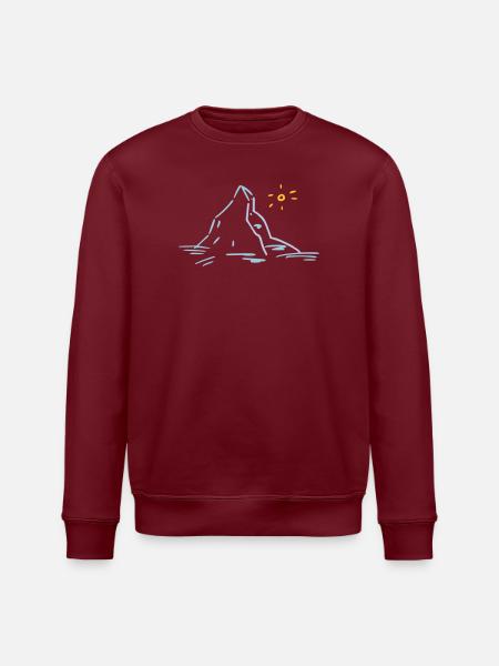 Matterhorn - Stanley/Stella Unisex Bio-Sweatshirt ROLLER - Burgunderrot