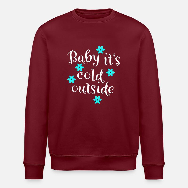froid - Sweat bio ROLLER Stanley/Stella Unisexe - bordeaux