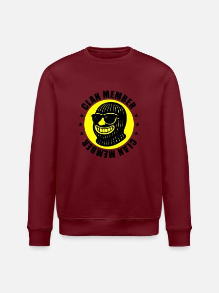 Clan Member Gangsters - Stanley/Stella ROLLER Unisex Organic Sweatshirt - burgundy