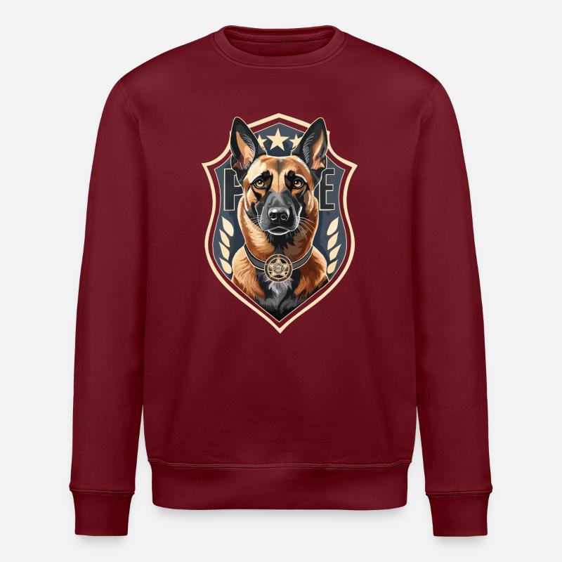 Marshall der USA - Stanley/Stella Unisex Bio-Sweatshirt ROLLER - Burgunderrot