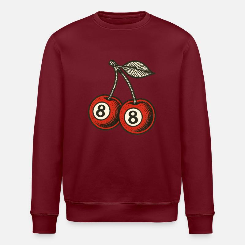 8 Bällebad - Stanley/Stella Unisex Bio-Sweatshirt ROLLER - Burgunderrot
