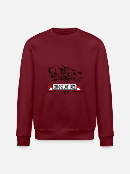 Großglockner 2023 - Stanley/Stella Unisex Bio-Sweatshirt ROLLER - Burgunderrot