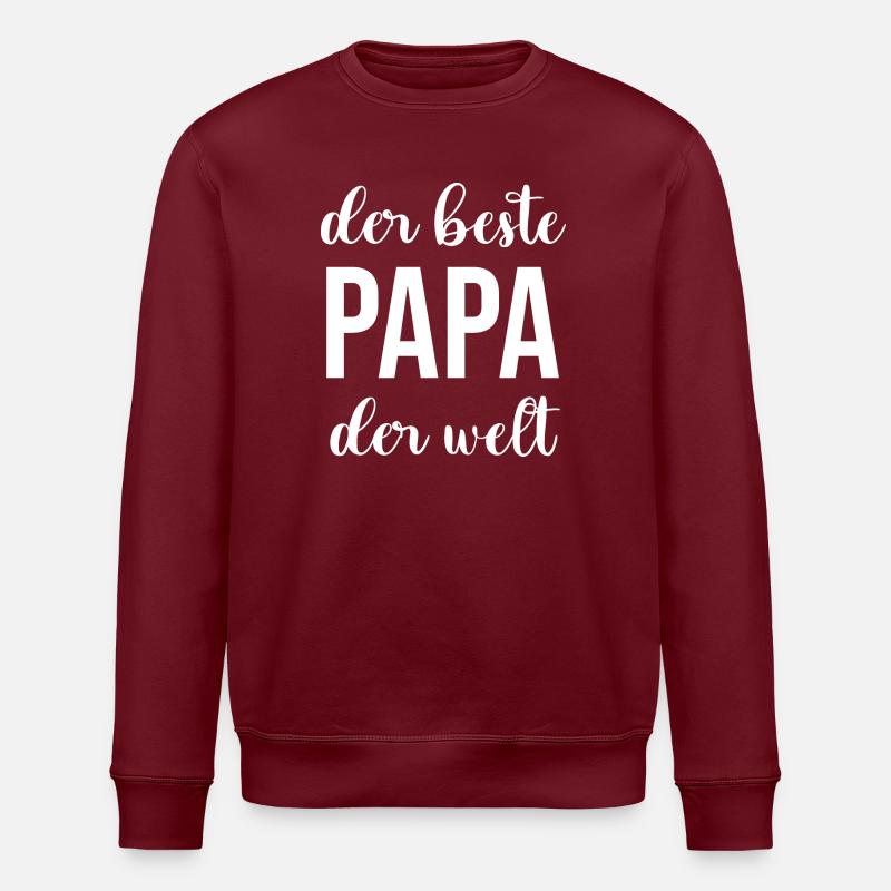 Best Dad - Stanley/Stella ROLLER Unisex Organic Sweatshirt - burgundy
