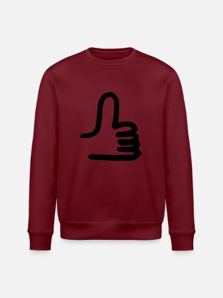 Daumen hoch - Stanley/Stella Unisex Bio-Sweatshirt ROLLER - Burgunderrot