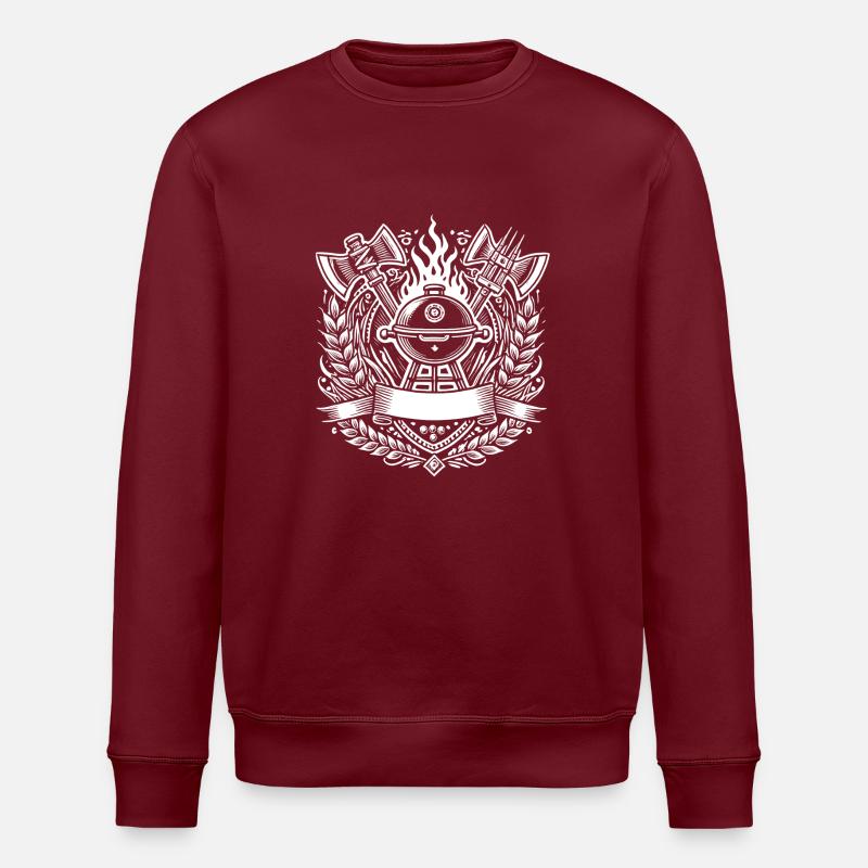 Logo du barbecue - Sweat bio ROLLER Stanley/Stella Unisexe - bordeaux