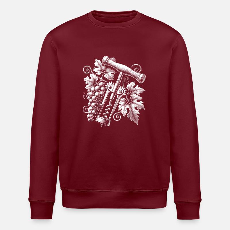 Grape - Stanley/Stella ROLLER Unisex Organic Sweatshirt - burgundy