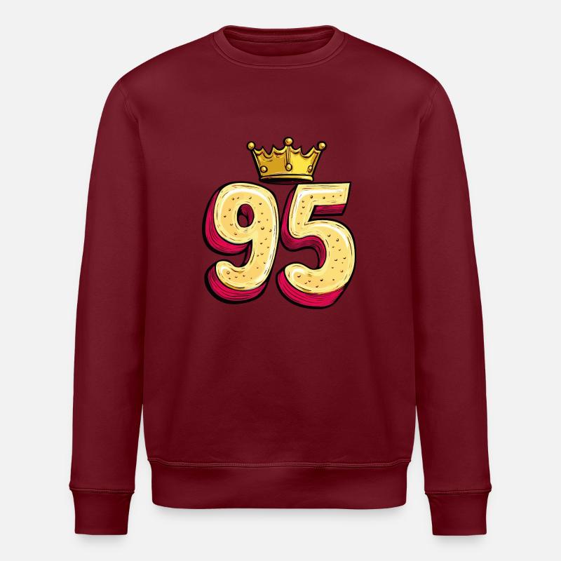 Couronne à 95 chiffres - Sweat bio ROLLER Stanley/Stella Unisexe - bordeaux