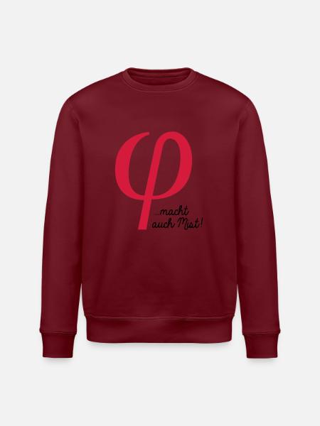 klein phi macht auch Mist - Stanley/Stella Unisex Bio-Sweatshirt ROLLER - Burgunderrot