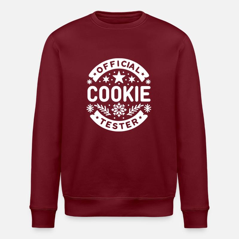 Official Cookie Tester - Stanley/Stella ROLLER Unisex Organic Sweatshirt - burgundy