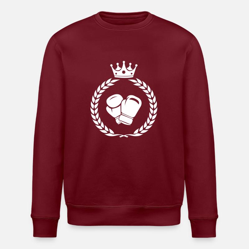 Couronne de boxe - Sweat bio ROLLER Stanley/Stella Unisexe - bordeaux