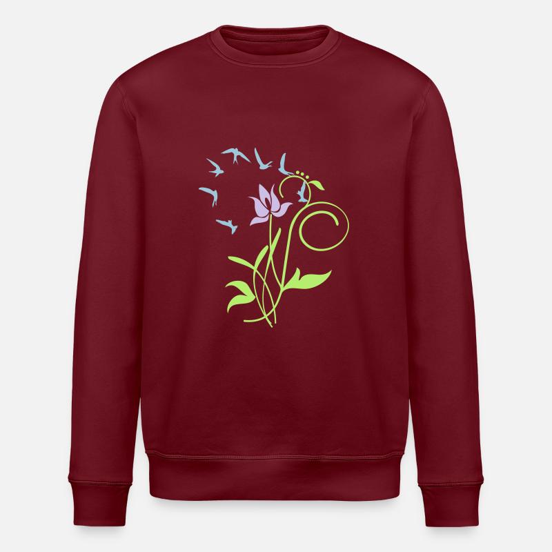 Orchidee / orchid (2c) - Stanley/Stella Unisex Bio-Sweatshirt ROLLER - Burgunderrot