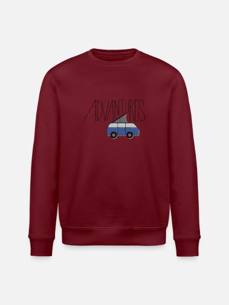 Advantures - Stanley/Stella Unisex Bio-Sweatshirt ROLLER - Burgunderrot