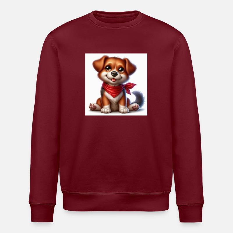Chien mignon - Sweat bio ROLLER Stanley/Stella Unisexe - bordeaux