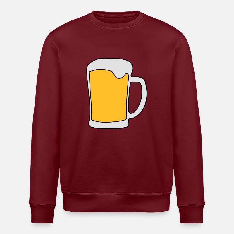 alkohol bier party saufen - Stanley/Stella Unisex Bio-Sweatshirt ROLLER - Burgunderrot