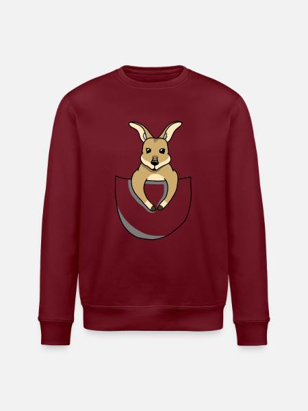 Kaenguru - Stanley/Stella Unisex Bio-Sweatshirt ROLLER - Burgunderrot