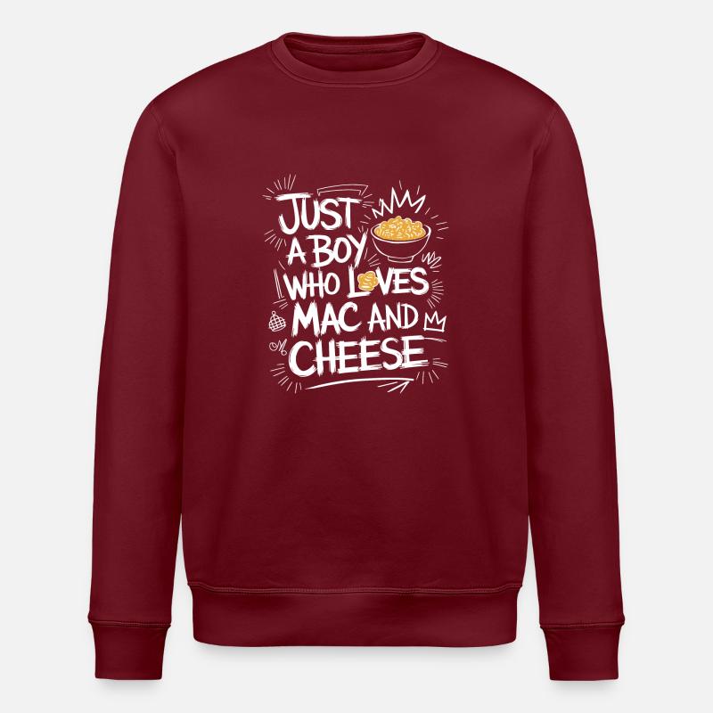 Fancy Mac 'n' Cheese - Stanley/Stella ROLLER Unisex Organic Sweatshirt - burgundy